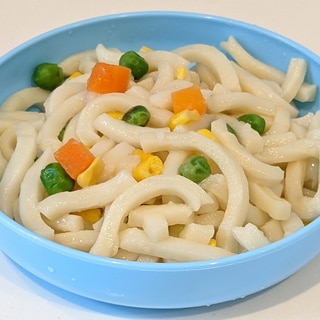 レンジで簡単！めんつゆうどん